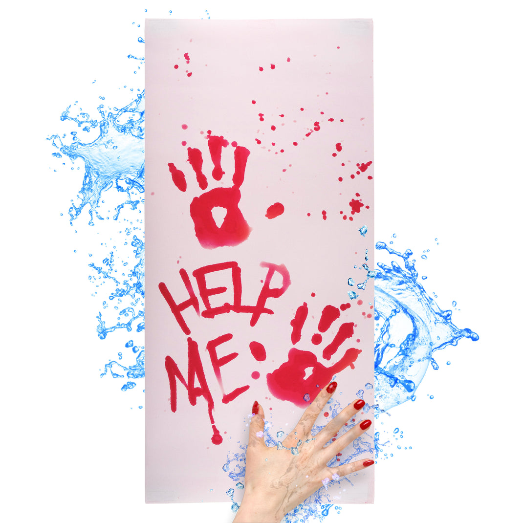 Bloody Bath Mat® Color Changing Bath Mat Turns Red When Wet