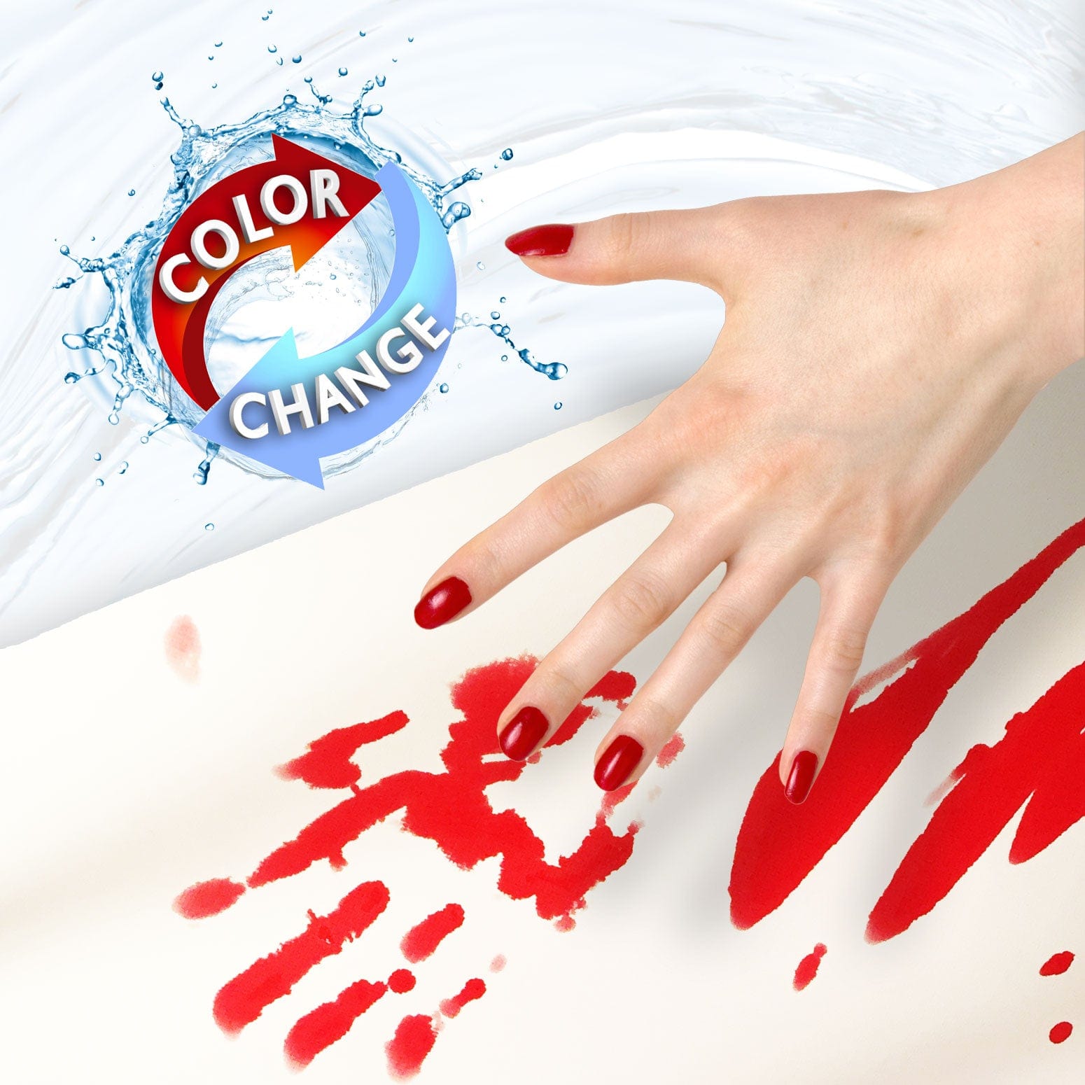 Bloody Bath Mat®: Color Changing Bath Mat Turns Red When Wet